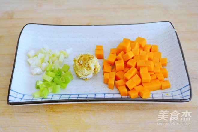 [golden Sands Pumpkin Baked Rice] Dozens of Egg Fried Rice~~~~ recipe