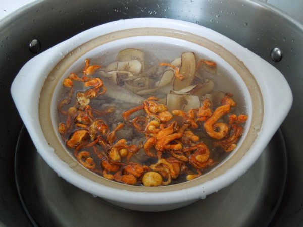 Sea Coconut Cordyceps Flower Stewed Chicken Soup recipe