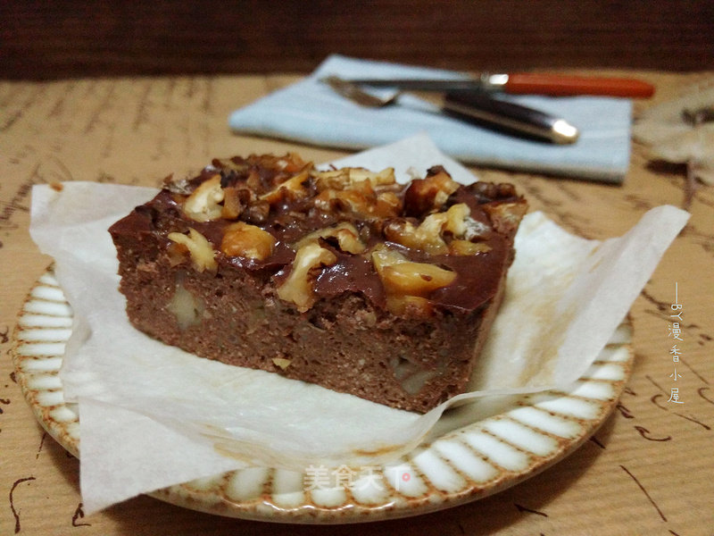 #aca烤明星大赛# Oil-free Low-fat Tofu Banana Brownie recipe