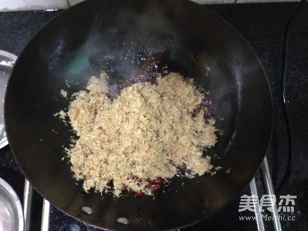 Stir-fried Pork Floss with Black Bean Sauce recipe