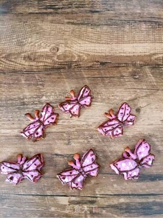 #aca Fourth Session Baking Contest# Making Pornographic Purple Sweet Potato Butterfly Cookies recipe