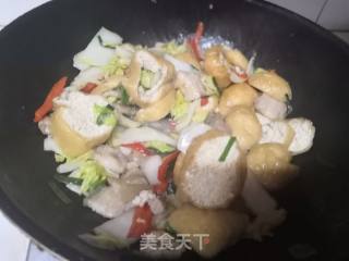 Stir-fried Chinese Cabbage with Tofu in Oil recipe