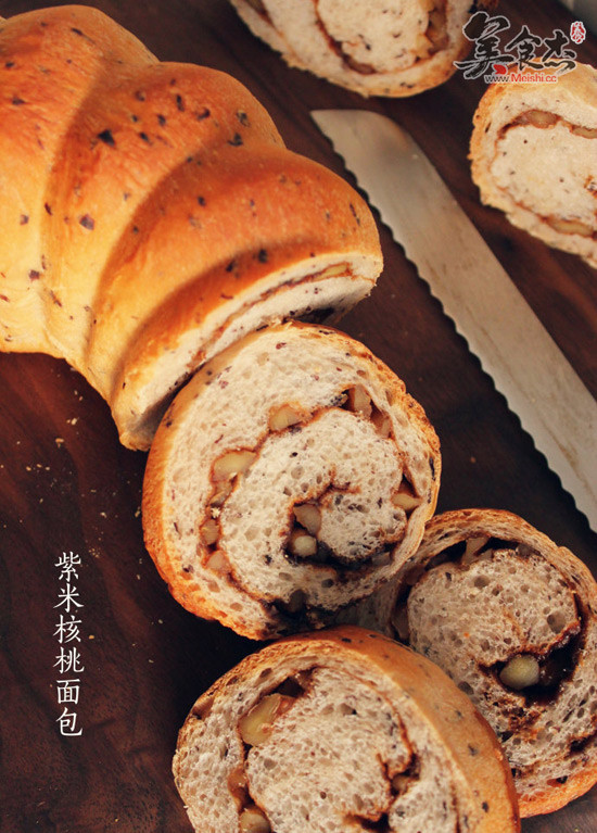 Purple Rice Walnut Bread recipe