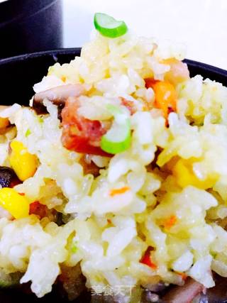 #trust之美#baked Pork and Mushroom Braised Rice recipe
