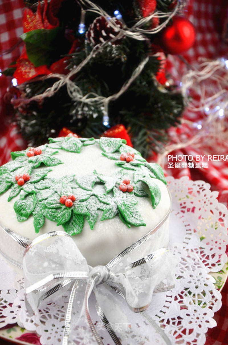 Christmas Fondant Cake recipe