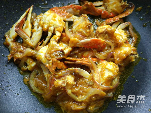 Stir-fried Flying Crab with Curry recipe