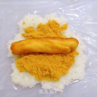 Glutinous Rice and Pork Floss Wrapped You Tiao recipe
