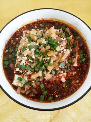 Tofu with Crushed Peanuts recipe