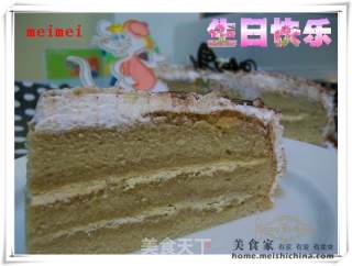 Birthday Cake @@咖啡 Cream Cake recipe