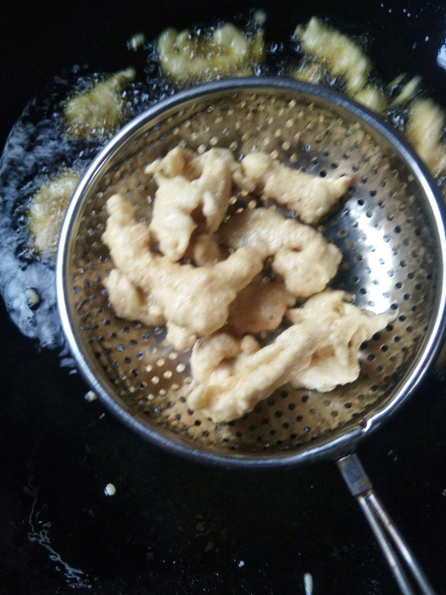 Freshly Fried Mochi Pork recipe