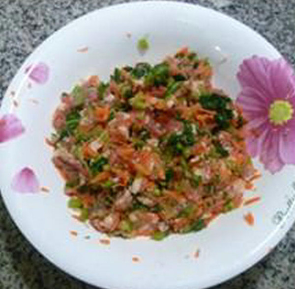 Pickled Vegetables and Carrot Dumplings recipe