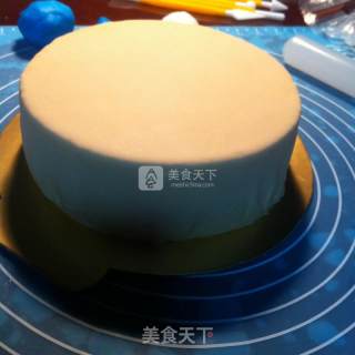 Smurf Fondant Cake recipe