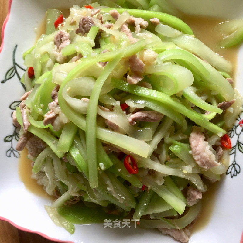 Stir-fried Pork with Cucurbits recipe