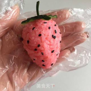 Strawberry Rice Ball recipe