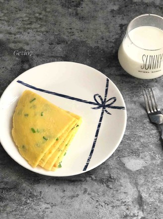 Quick Breakfast ~ Scallion Egg Pancake
