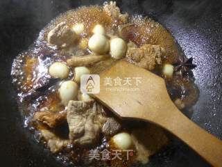 Braised Pork Ribs with Quail Eggs recipe