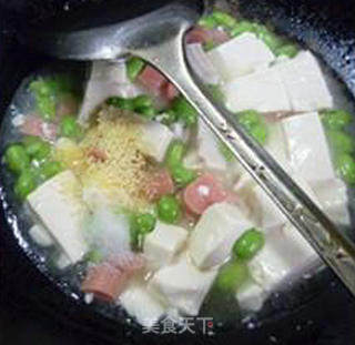 Tofu with Ham and Edamame recipe