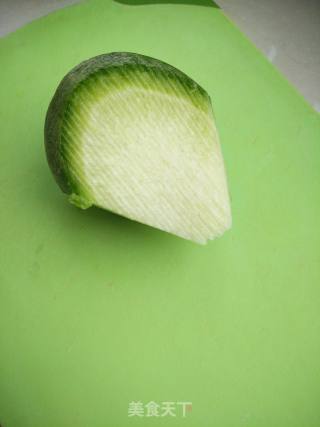 Sweet and Sour Green Radish recipe