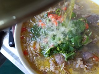 Sour Soup with Beef recipe