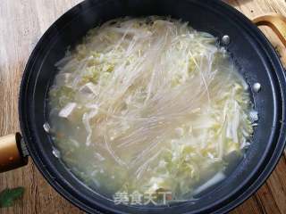 Cabbage Heart Tofu Vermicelli Soup recipe