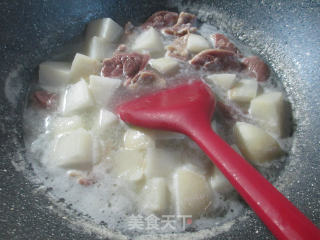Radish Soup with Cured Duck Legs recipe