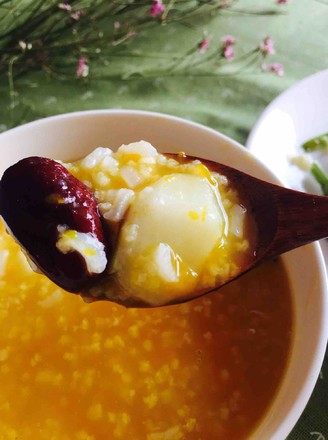 Yam, Pumpkin and Red Dates Porridge recipe