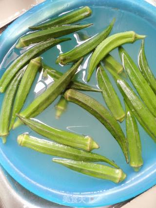 Cool Okra Enoki Mushroom recipe