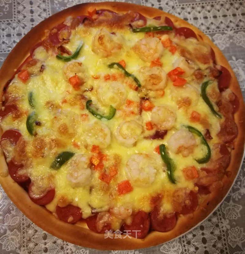 Bacon and Shrimp Pizza recipe