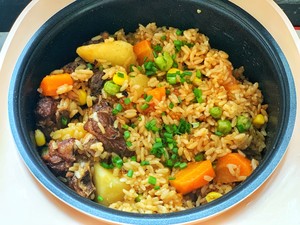 Braised Rice with Ribs in An Electric Rice Cooker that is So Delicious that You Must Learn recipe