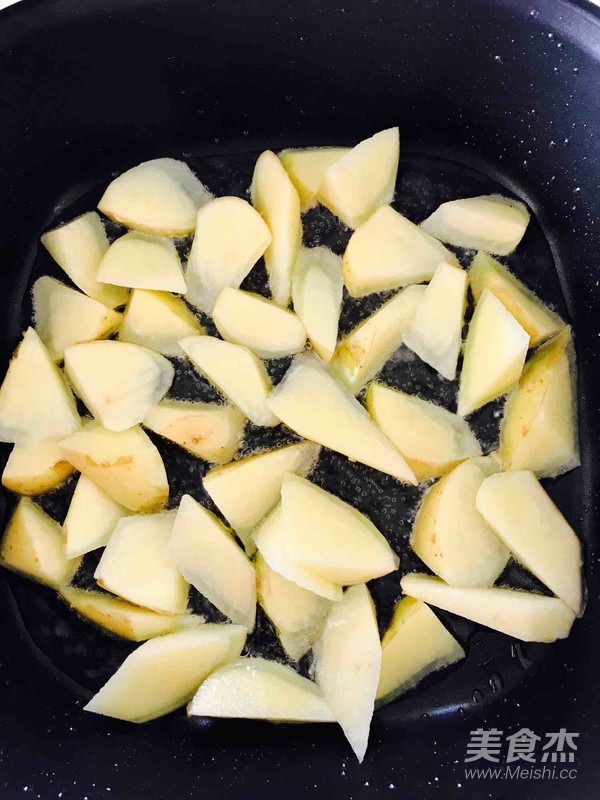 Cumin Potato Wedges (fried Version) recipe