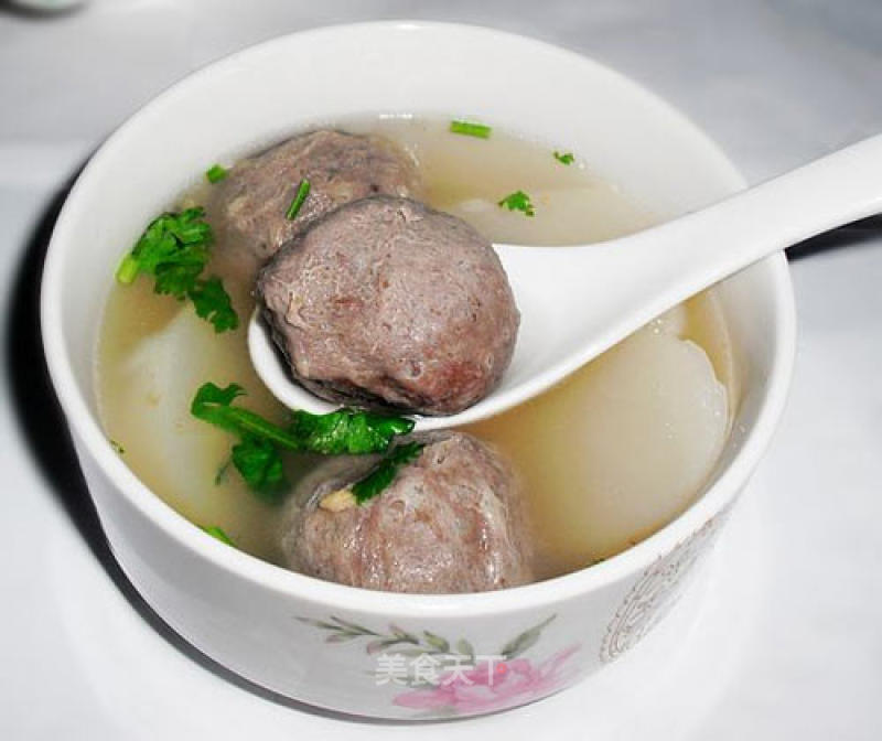 Simple and Delicious Soup-radish Beef Ball Soup recipe