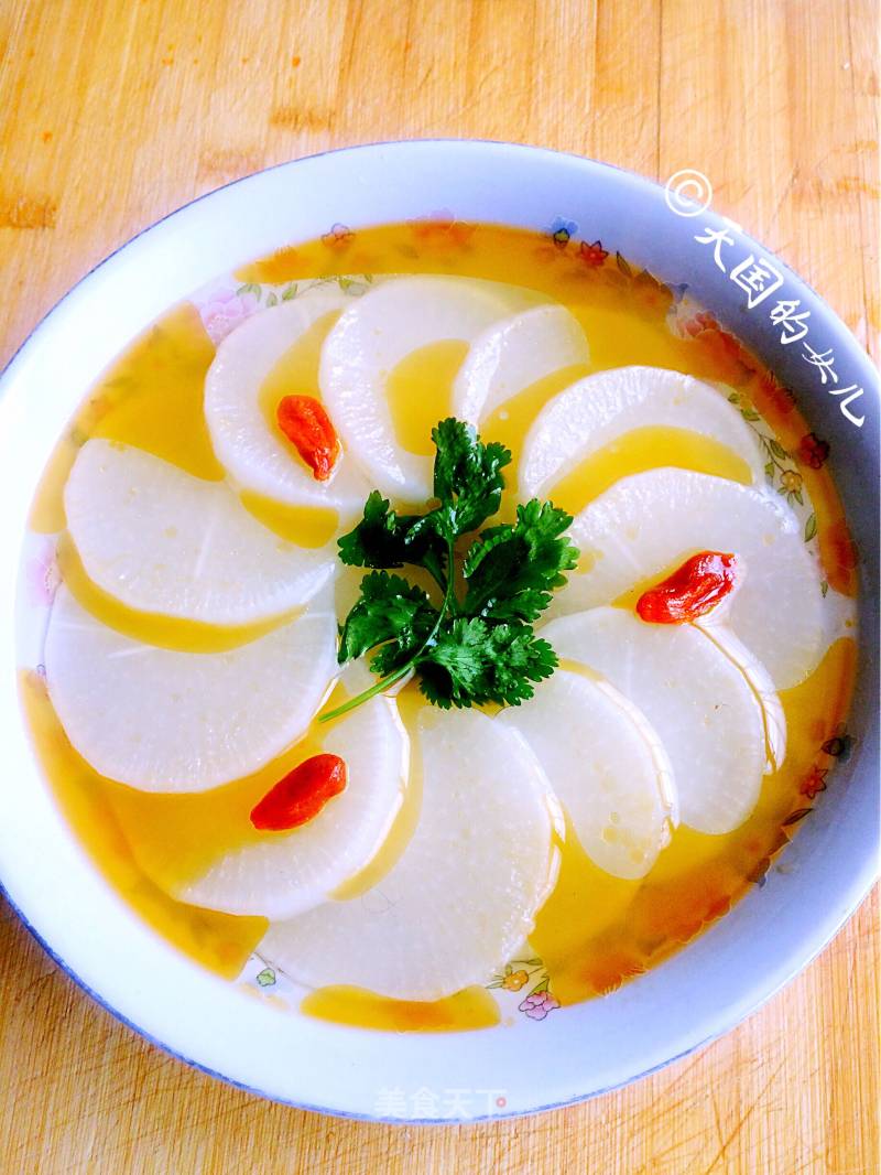 Radish with Chicken Sauce