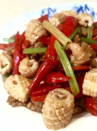 Stir Fried Squid Roll recipe