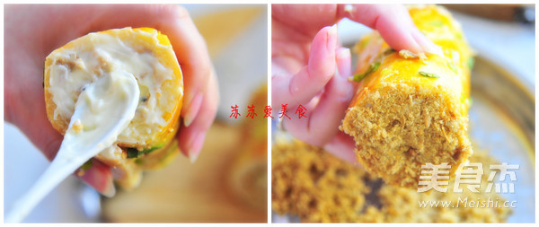 Chive Pork Floss Rolls recipe