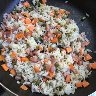 Sour Cowpea Sausage Fried Rice recipe