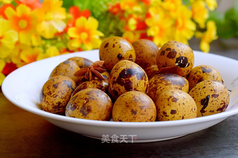 Spiced Tea Quail Eggs recipe