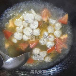 Tomato Fish Ball Soup recipe