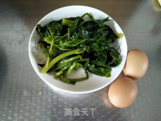 Egg Crust Mixed with Spinach recipe