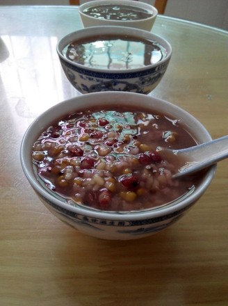 Sago Congee with Red Green Beans recipe