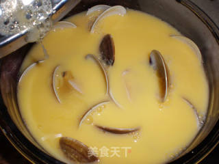 Clams Steamed Egg recipe