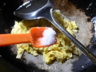 Scrambled Eggs with Lamb Tail and Bamboo Shoots recipe