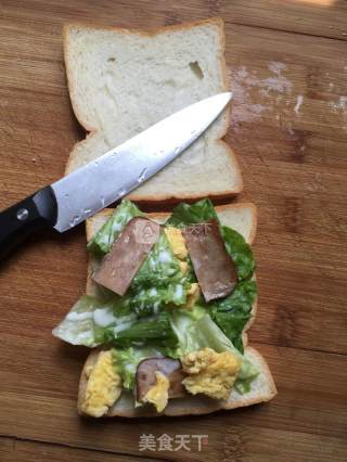 Vegetable Bacon Sandwich recipe