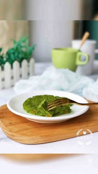 Spinach Sweet Potato Cake for Baby Food