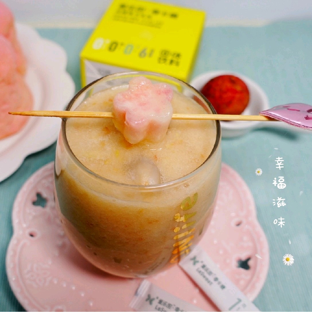 Summer Light Fat Drink～litchi Peach Sparkling Water recipe