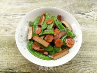 Stir-fried Marinated Peas recipe