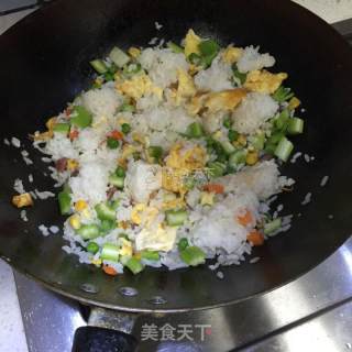 Celery Egg Fried Rice recipe