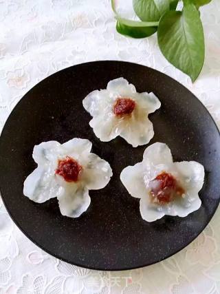 Plum Steamed Dumplings with Rose Sauce recipe