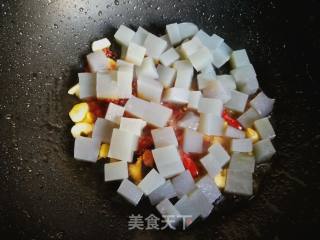 #团圆饭#garlic and Yellow Fried Jelly recipe