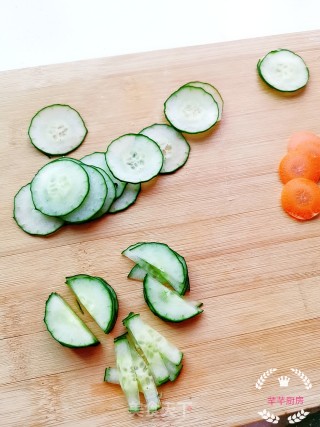 Cucumber Carrot Fancy Placing recipe