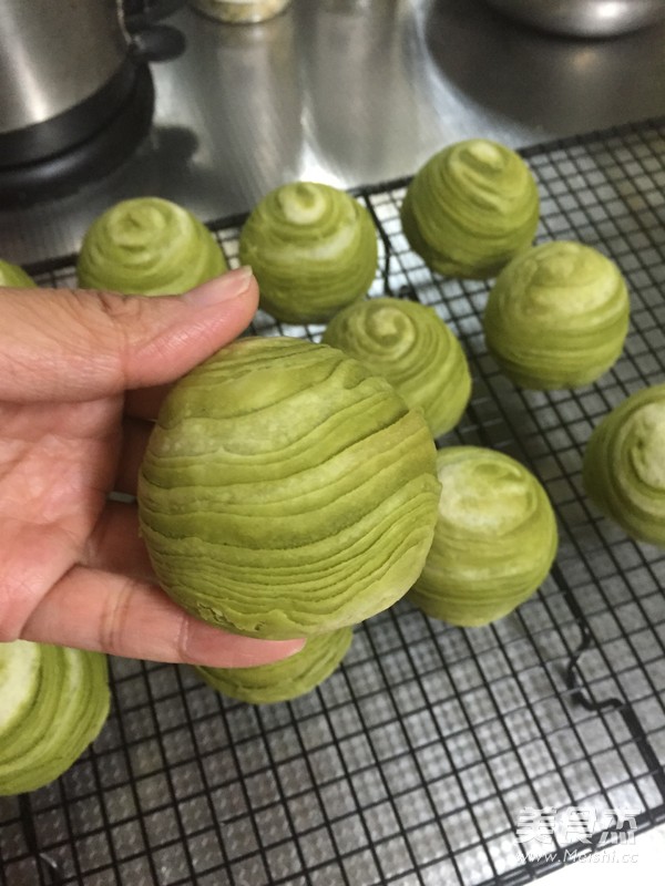 Bean Paste Egg Yolk Matcha Crisp recipe